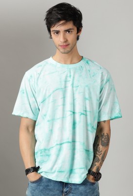 RodZen Printed Men Round Neck Green T-Shirt