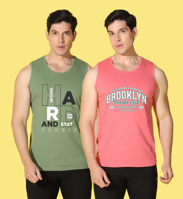 WOOSTRO Printed Men Round Neck Multicolor T-Shirt