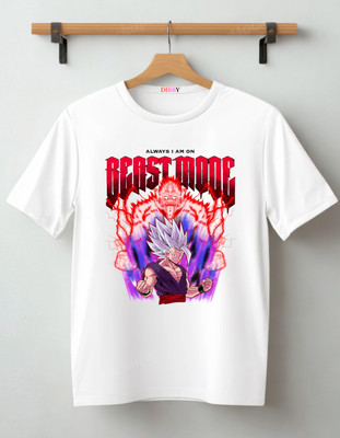 DIBBY Graphic Print Men Round Neck White T-Shirt