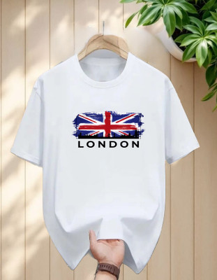 magento Printed Men Round Neck White T-Shirt