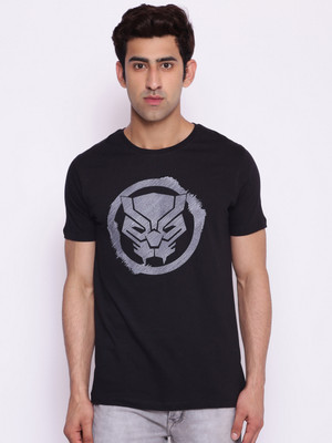 MARVEL By Metronaut Graphic Print Men Round Neck Black T-Shirt