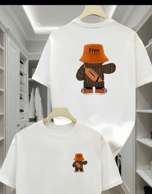 SISTAS Printed Men Round Neck White T-Shirt