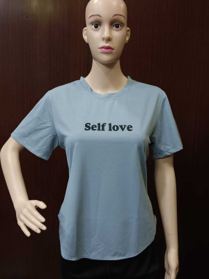 MYo2 Solid Women Round Neck Grey T-Shirt