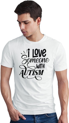 Seek Buy Love Printed Men Round Neck White T-Shirt