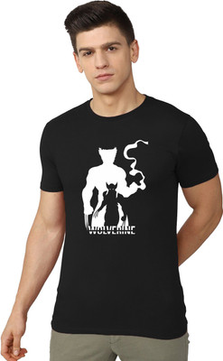 RULEDBYSUN Printed Men Round Neck Black T-Shirt