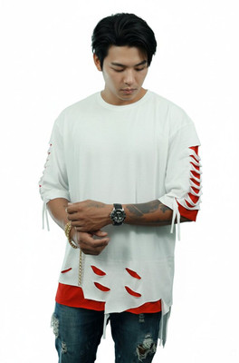 R World Solid Men Round Neck White T-Shirt
