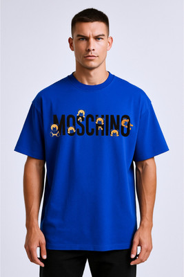 goodsign Printed Men Round Neck Blue T-Shirt