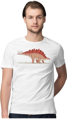 KRYONIX Solid, Printed Men Round Neck White T-Shirt