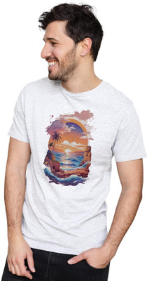 KRYONIX Solid Men Round Neck White T-Shirt