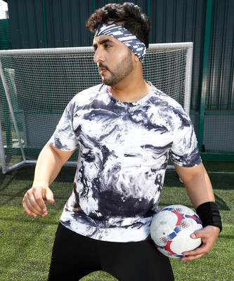 Instafab Plus Printed Men Crew Neck Multicolor T-Shirt