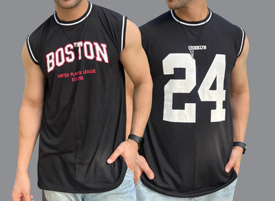 Kay Dee Graphic Print Men Round Neck Black T-Shirt