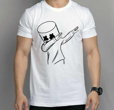 Walther Printed Men Round Neck White T-Shirt