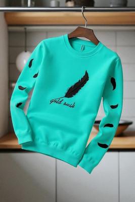 Autna Printed Men Round Neck Green T-Shirt