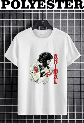 Deccan Store Printed, Graphic Print Men Round Neck White T-Shirt