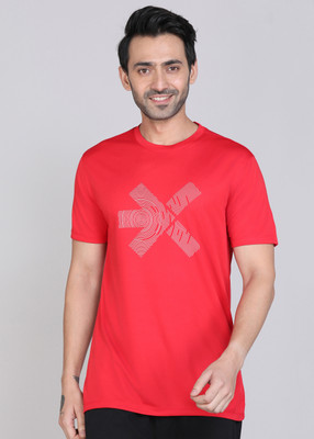HRX by Hrithik Roshan Graphic Print Men Round Neck Red T-Shirt