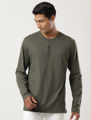 JOCKEY Solid Men Round Neck Green T-Shirt