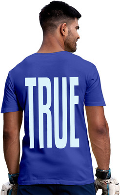 Fighterhero Printed Men Round Neck Blue T-Shirt