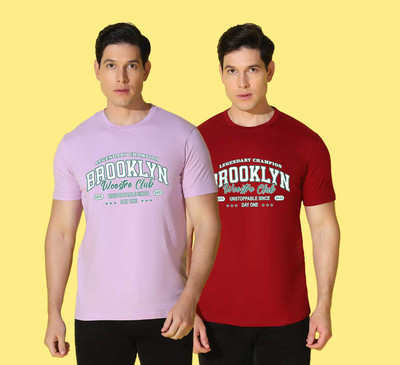WOOSTRO Graphic Print Men Round Neck Multicolor T-Shirt