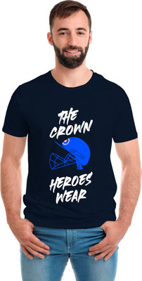 SmarTee Street Printed Men Round Neck Blue T-Shirt