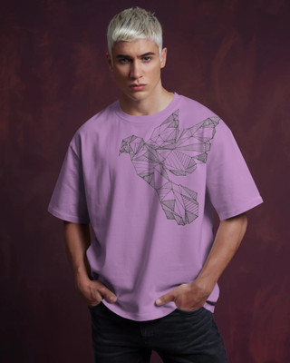 silver moon clothing Graphic Print Men Round Neck Light Green T-Shirt