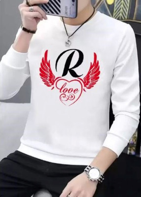 ApheFashion Printed Men Round Neck White T-Shirt