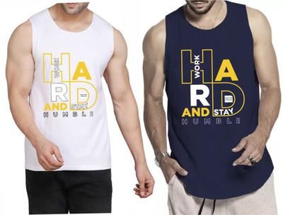Restore Printed Men Round Neck White, Blue, Multicolor T-Shirt