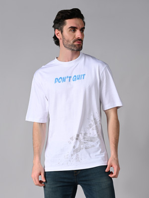 KILLER Printed Men Round Neck White T-Shirt