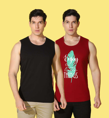 WOOSTRO Printed Men Scoop Neck Multicolor T-Shirt