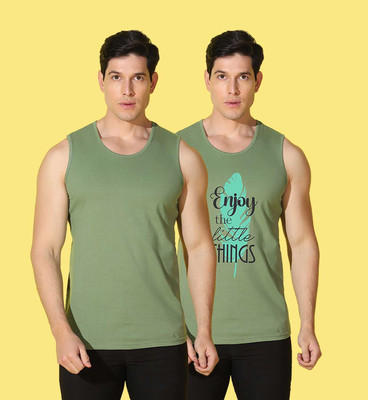 WOOSTRO Printed Men Round Neck Multicolor T-Shirt