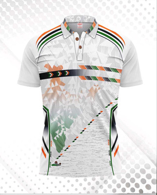 DIAMOND CLUSTER Sporty Men Polo Neck Multicolor T-Shirt