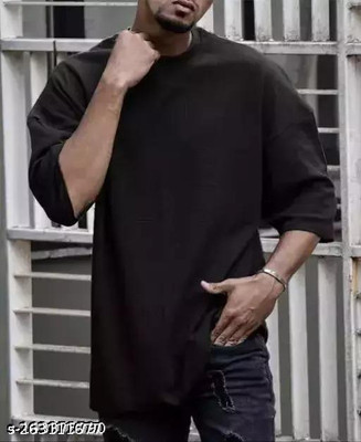 Shakuntla Fashion Solid Men Round Neck White T-Shirt