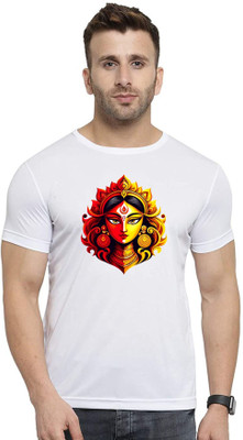 GiftsCraize Graphic Print Men Round Neck White T-Shirt