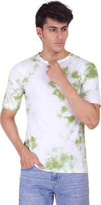 Styvibe Printed Men Round Neck White T-Shirt