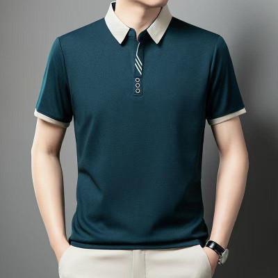 SHUBHAM CREATION Solid Men Polo Neck Blue T-Shirt