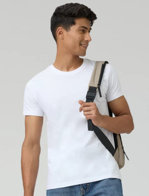 JB Jangoboy Solid Men Round Neck Blue T-Shirt