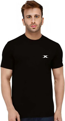 SB Trendy collection Printed Men Round Neck Black T-Shirt