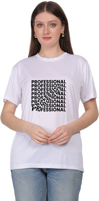 TRADIBALAJI Printed Women Round Neck White T-Shirt