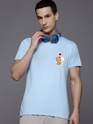 SZN Printed Men Round Neck Light Blue T-Shirt