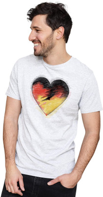 KRYONIX Printed Men Round Neck White T-Shirt