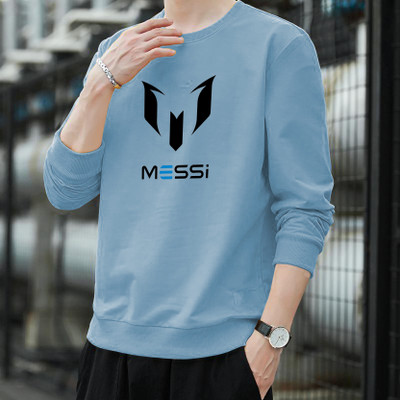 LGR FASHION Printed Men Round Neck Light Blue T-Shirt