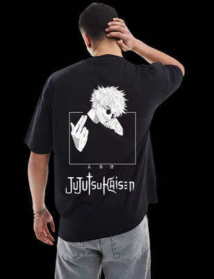 RAN ELEVEN COMPANY Graphic Print Men Round Neck Black T-Shirt