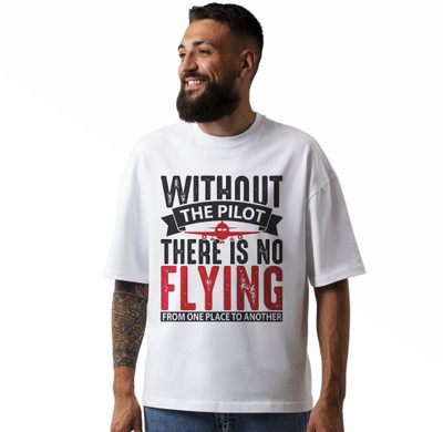 Seek Buy Love Printed Men Round Neck White T-Shirt