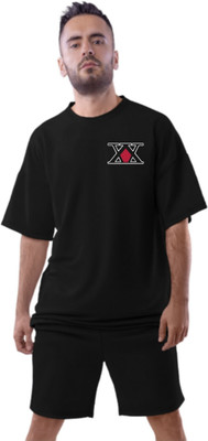Be Crazy Printed Men Round Neck Black T-Shirt