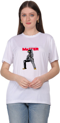 POONAMTRADERS Graphic Print Women Round Neck White T-Shirt