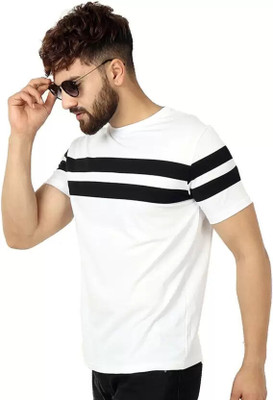TEE TREE Printed Men Round Neck White T-Shirt