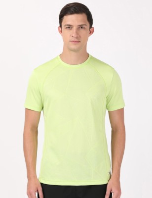 JOCKEY Solid Men Round Neck Green T-Shirt