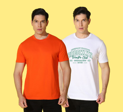 WOOSTRO Typography Men Round Neck Multicolor T-Shirt