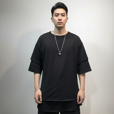 Rb azad Solid Men Round Neck Black T-Shirt