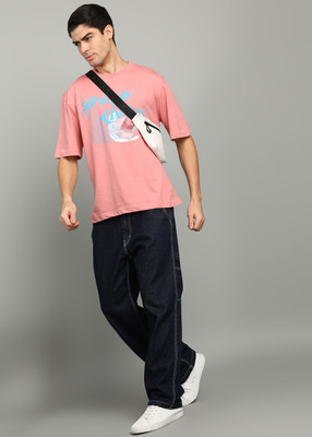 KILLER Printed Men Round Neck Purple T-Shirt