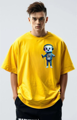BLOSSOMTRADER Graphic Print Men Round Neck White T-Shirt